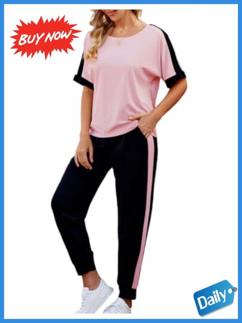 2 Piece Lounge Set Soft Knit Jogger Matching Outfit
